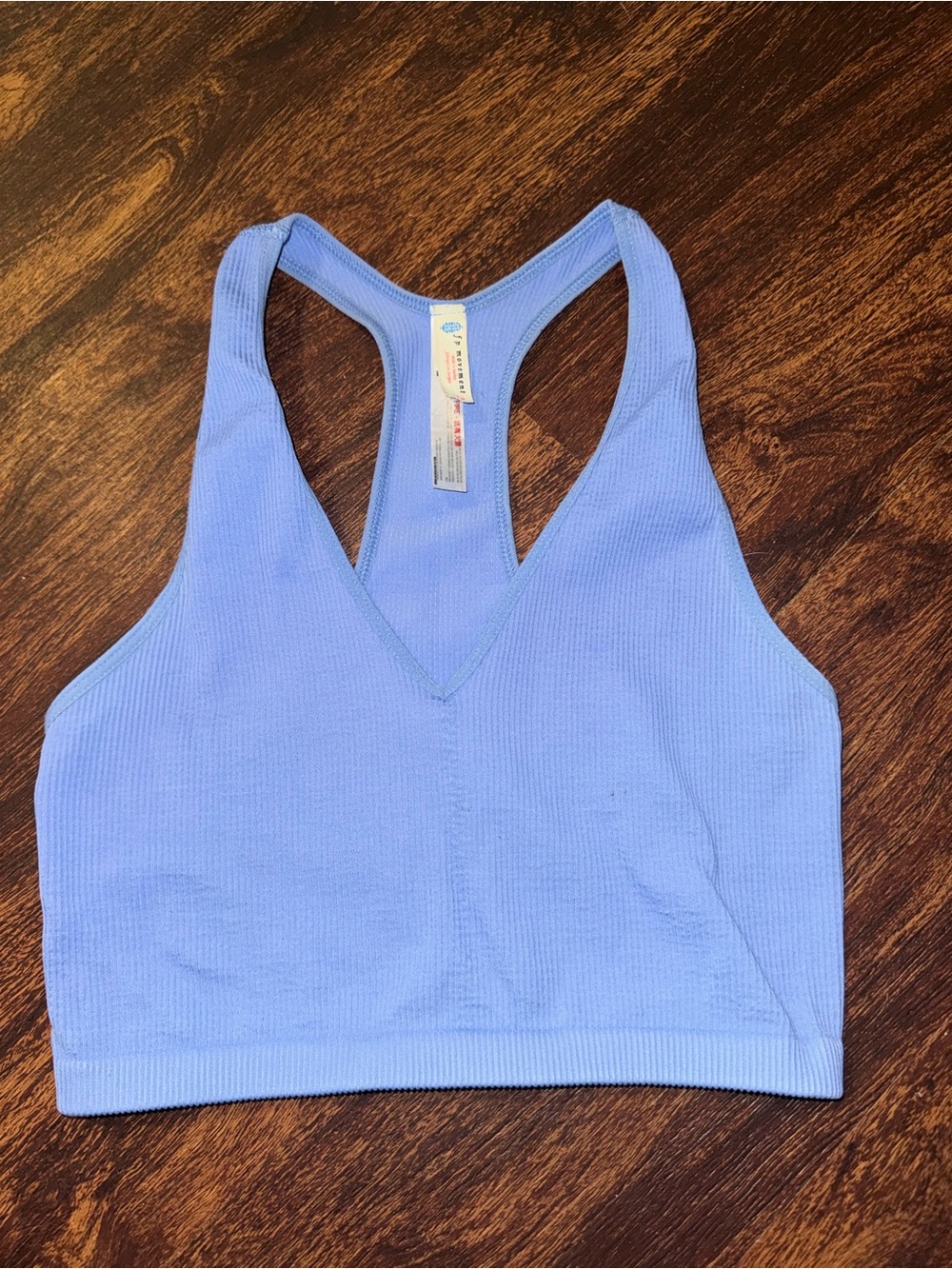 FP Movement Ribbed periwinkle Racerback Crop